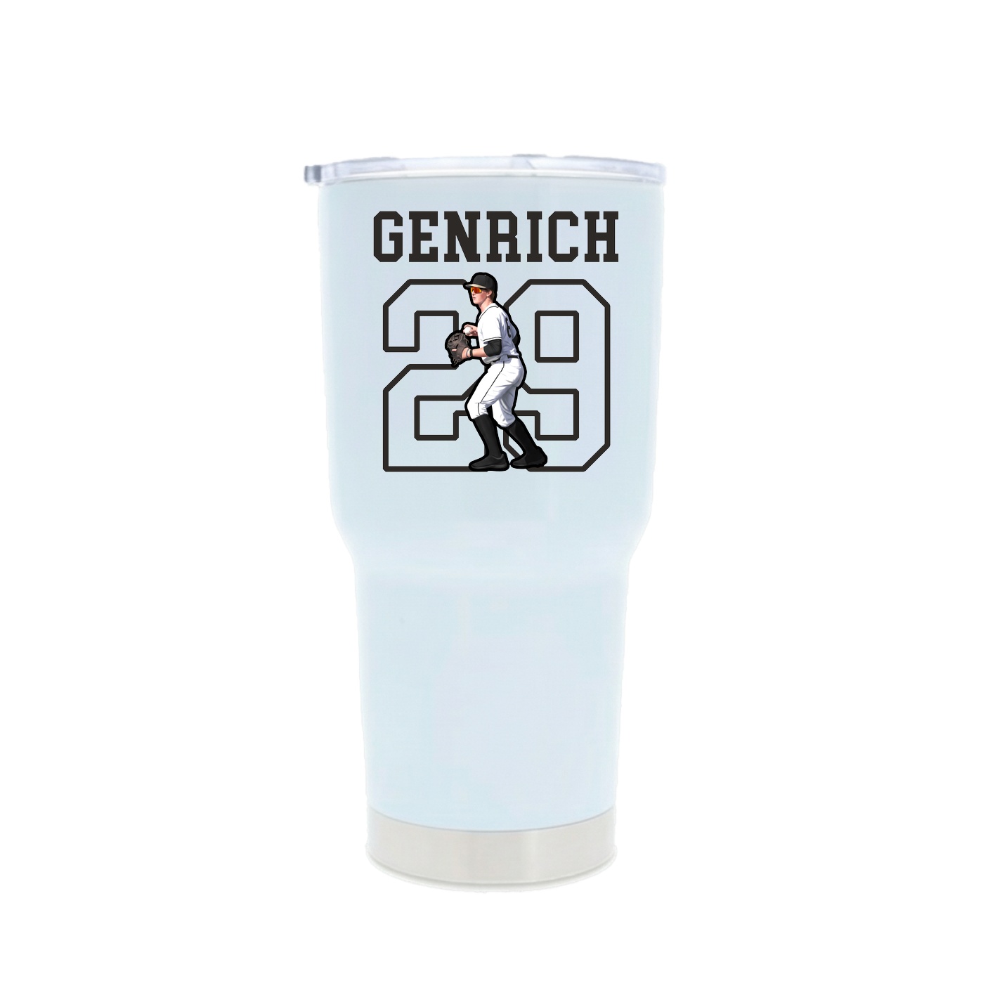 30oz Stainless Steel Tumbler — Shirsey in White
