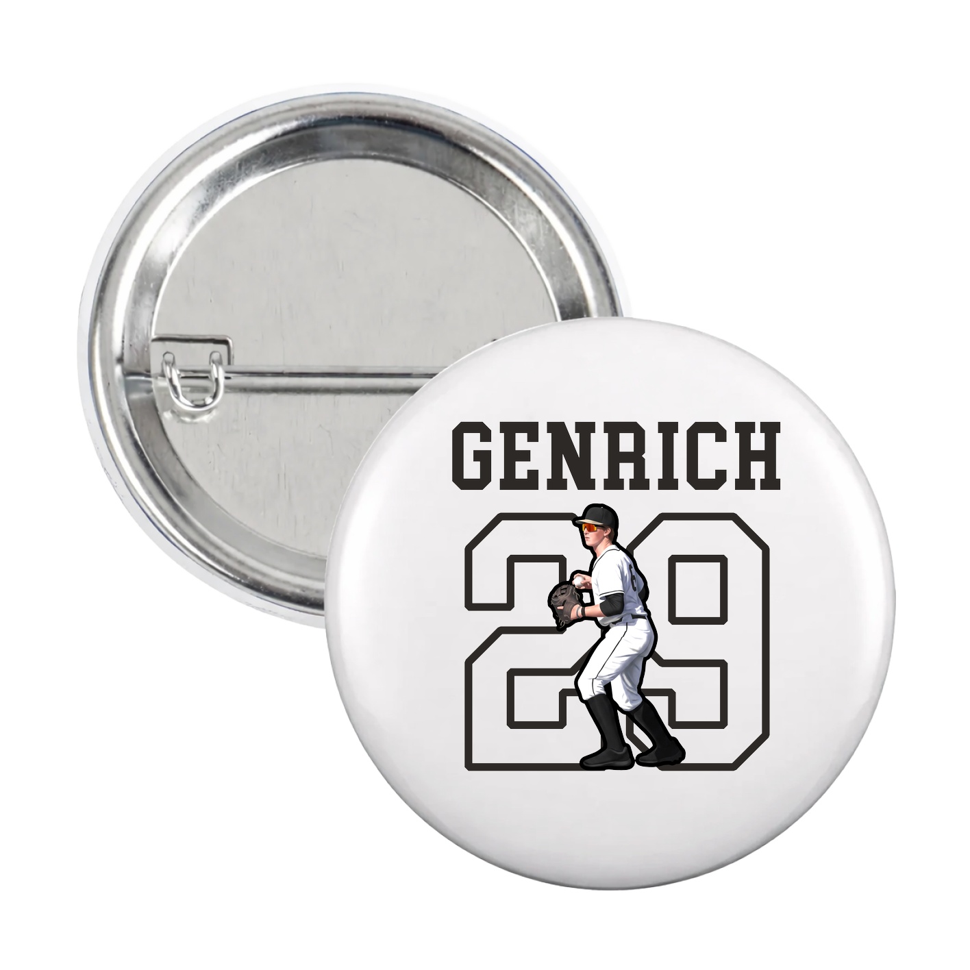 Game Day Button — Shirsey in White