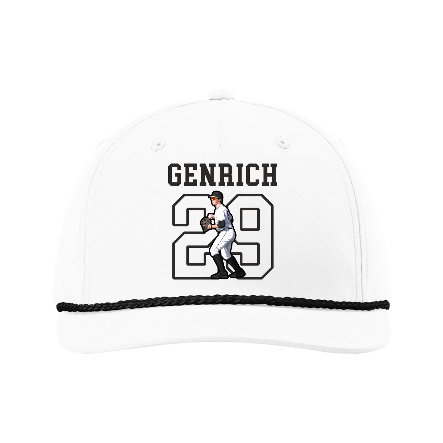 Five-Panel Classic Rope Cap — Shirsey in White