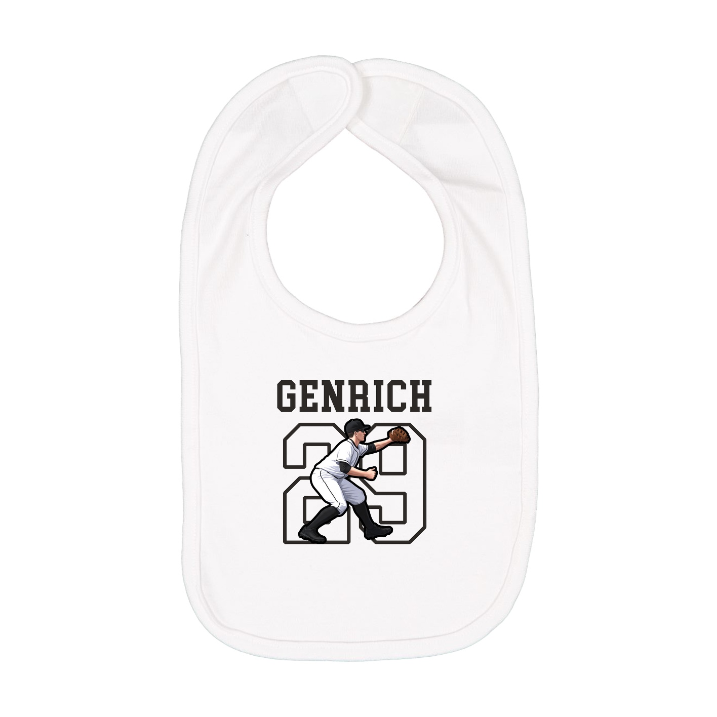 Infant Bib — Shirsey in White