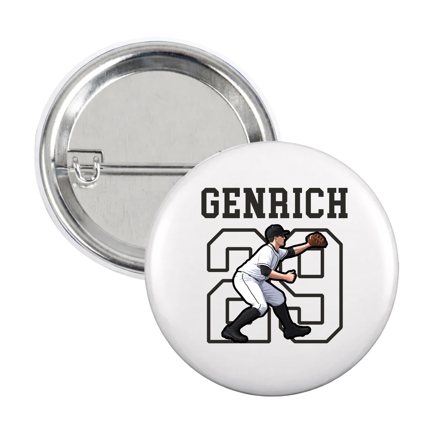 Game Day Button — Shirsey in White