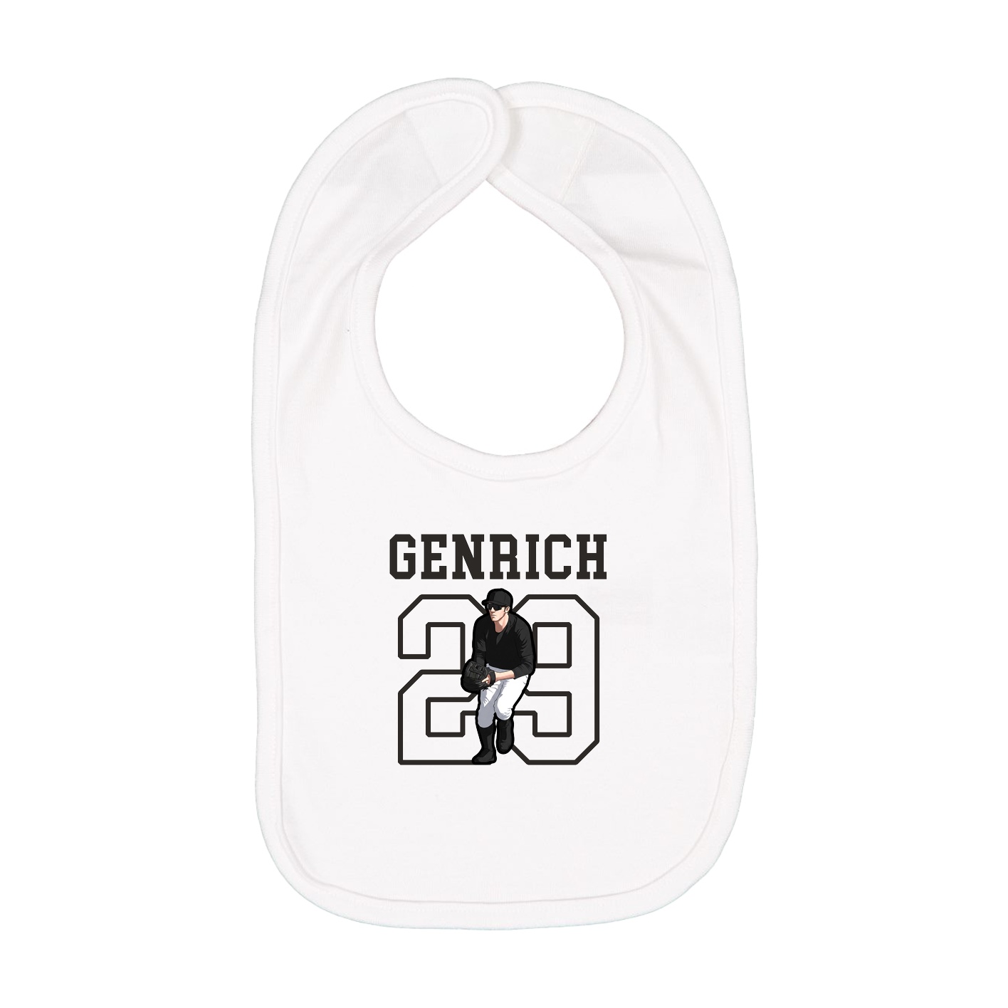 Infant Bib — Shirsey in White