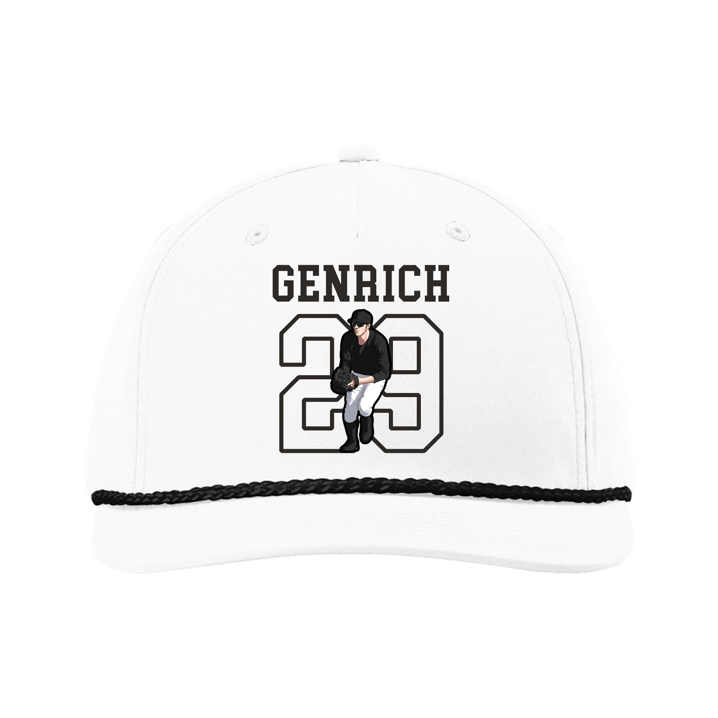 Five-Panel Classic Rope Cap — Shirsey in White