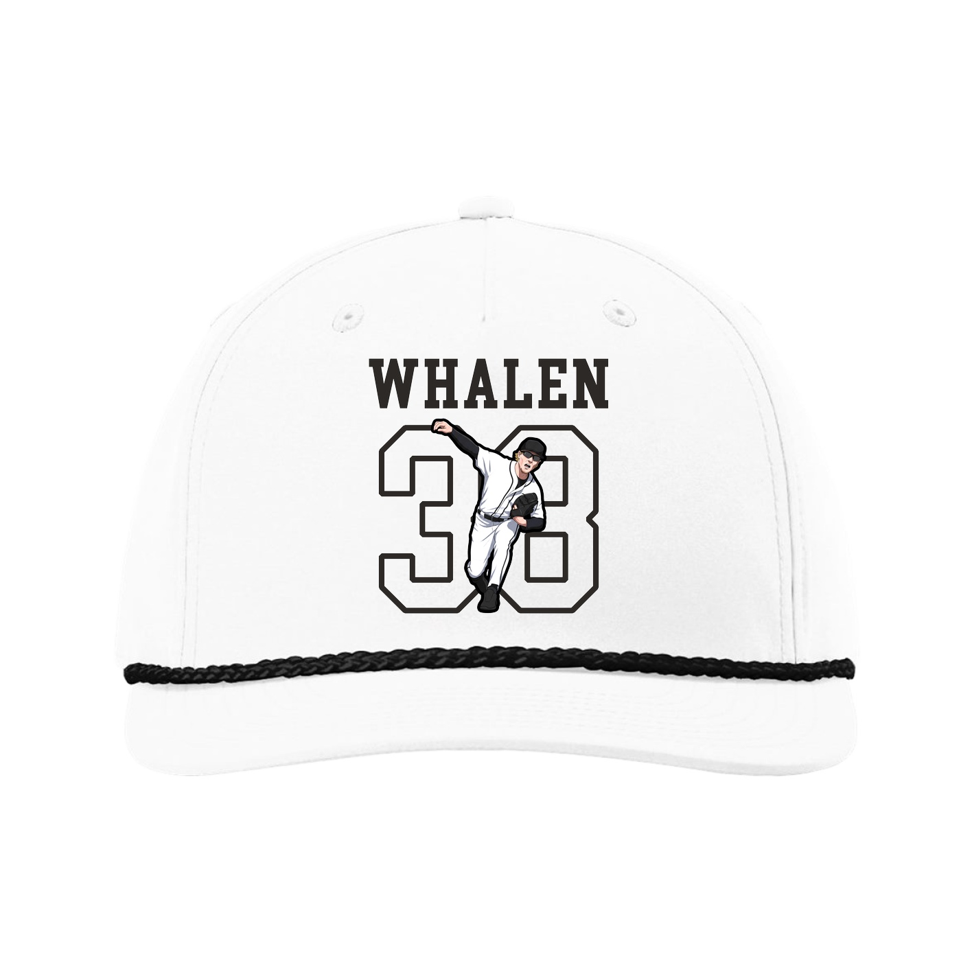 Five-Panel Classic Rope Cap — Shirsey in White