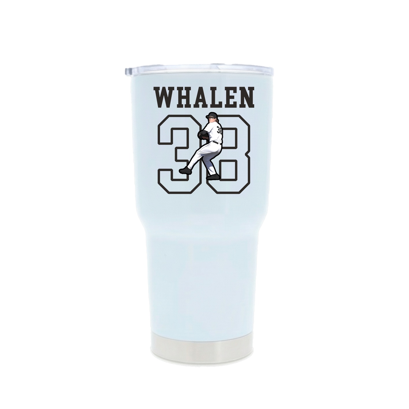 30oz Stainless Steel Tumbler — Shirsey in White