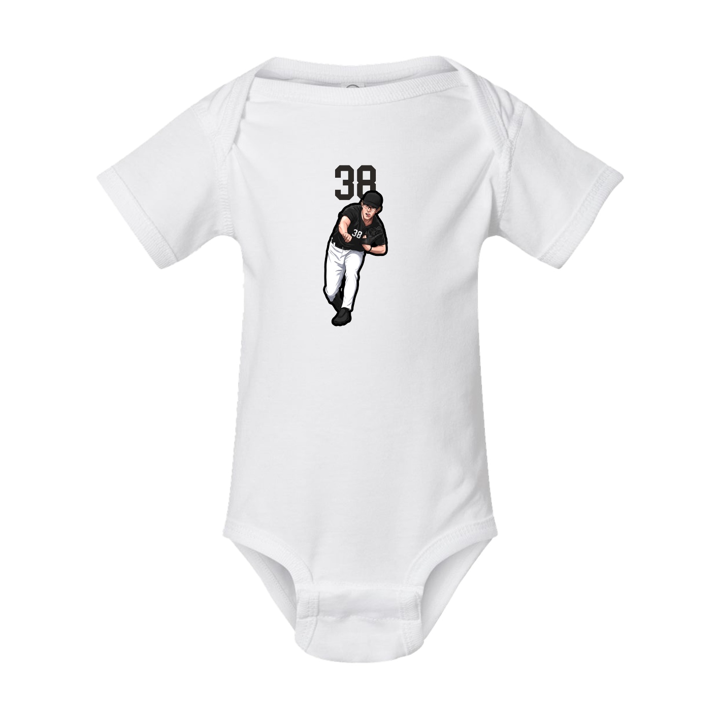 Baby Onesie — Number Top in White