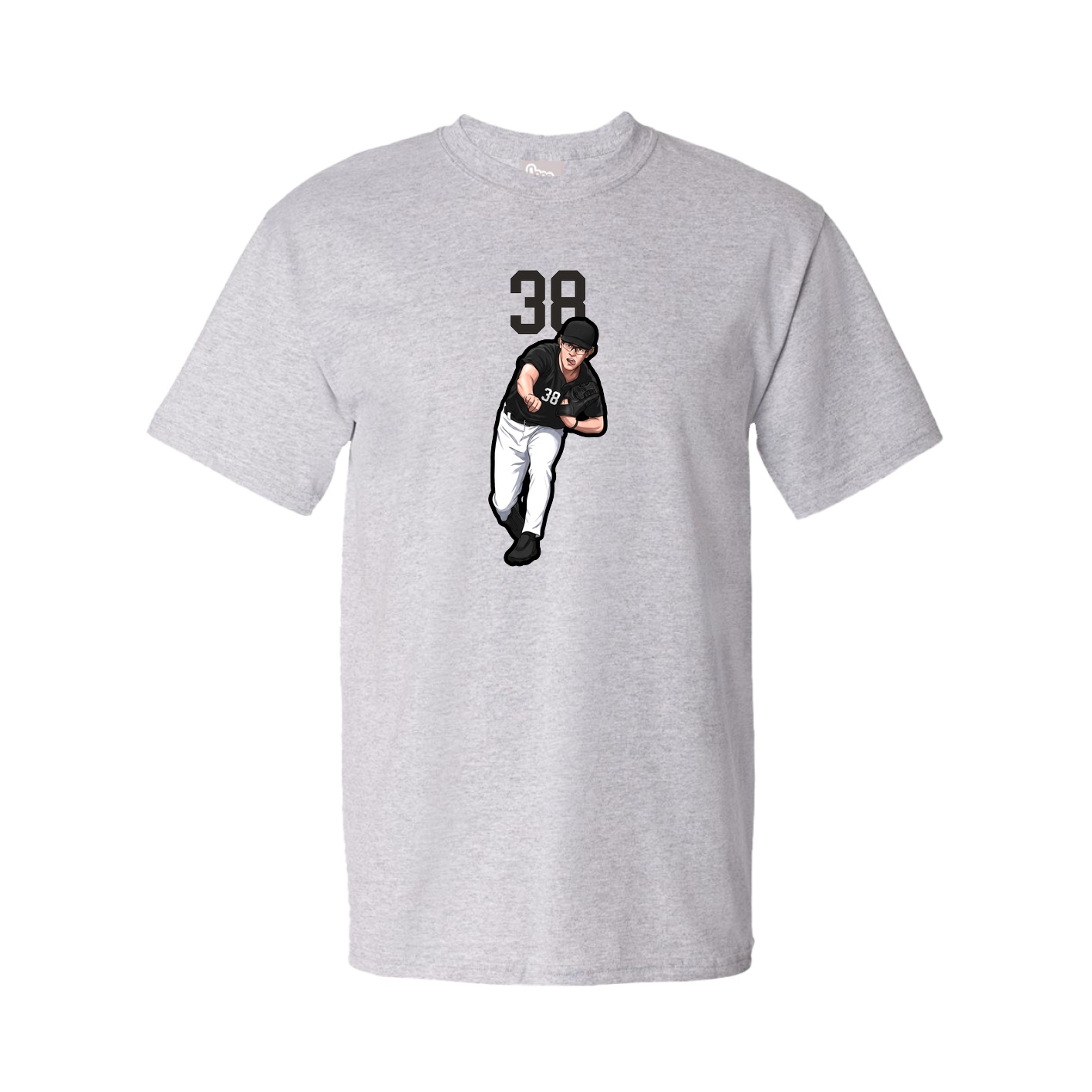 Youth Tee — Number Top in Grey