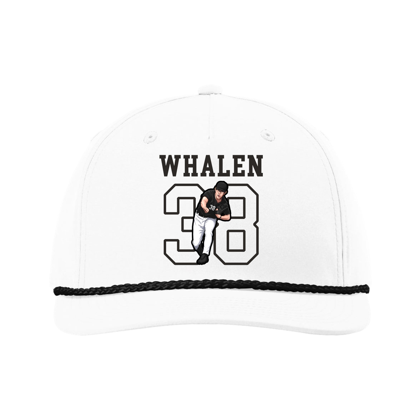 Five-Panel Classic Rope Cap — Shirsey in White