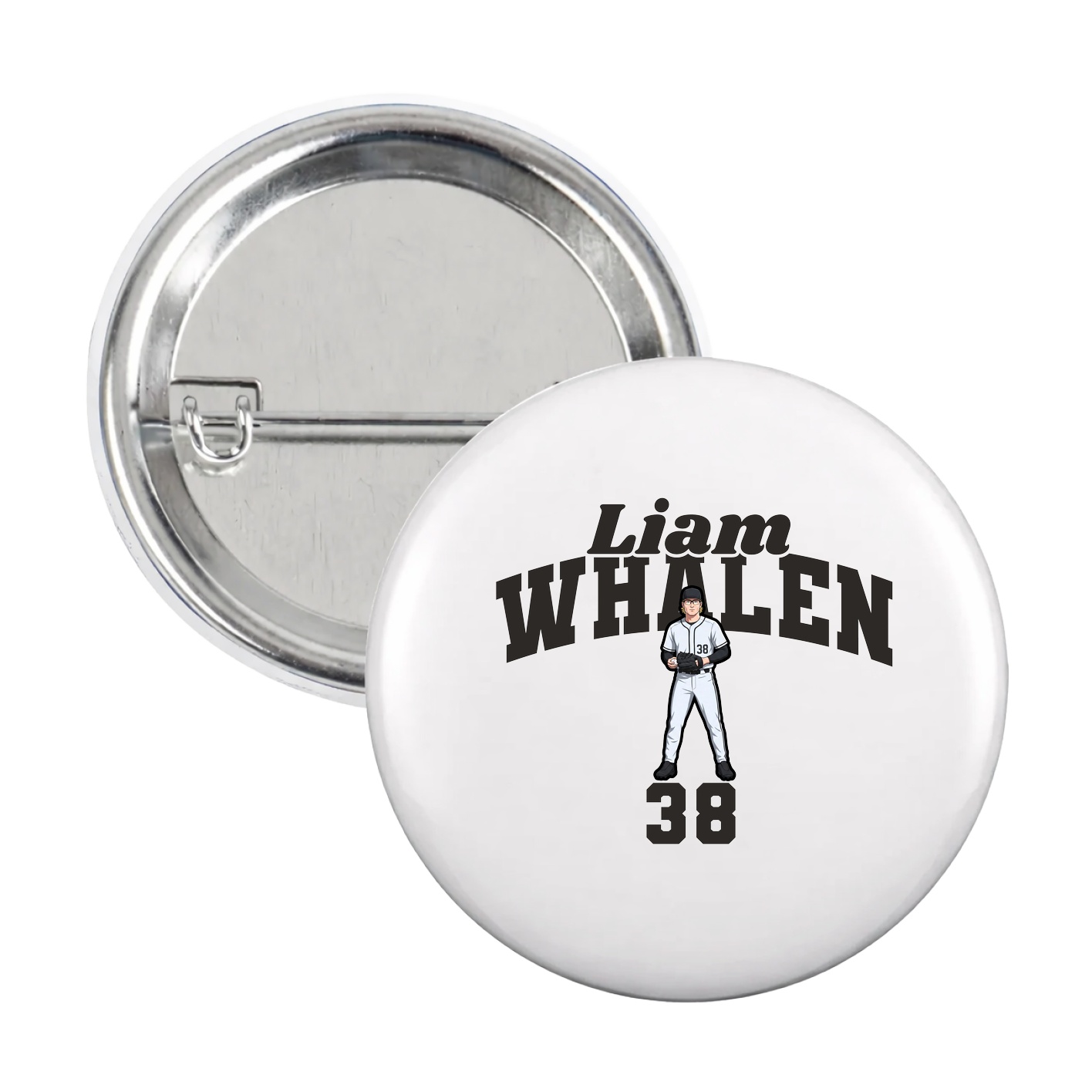 Game Day Button — Signature Arch in White