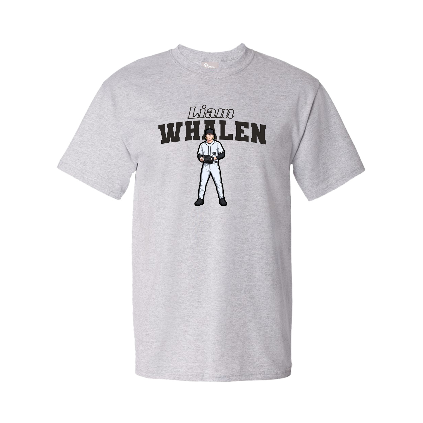 Youth Tee — Name Arch in Grey
