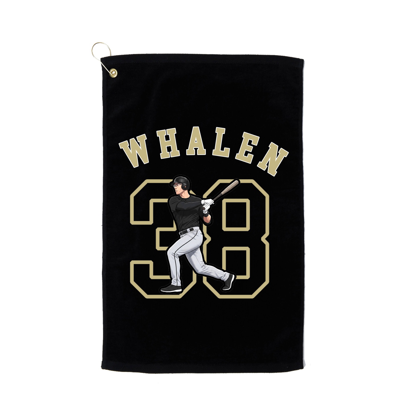 Golf Towel — Shirsey Arch in Black