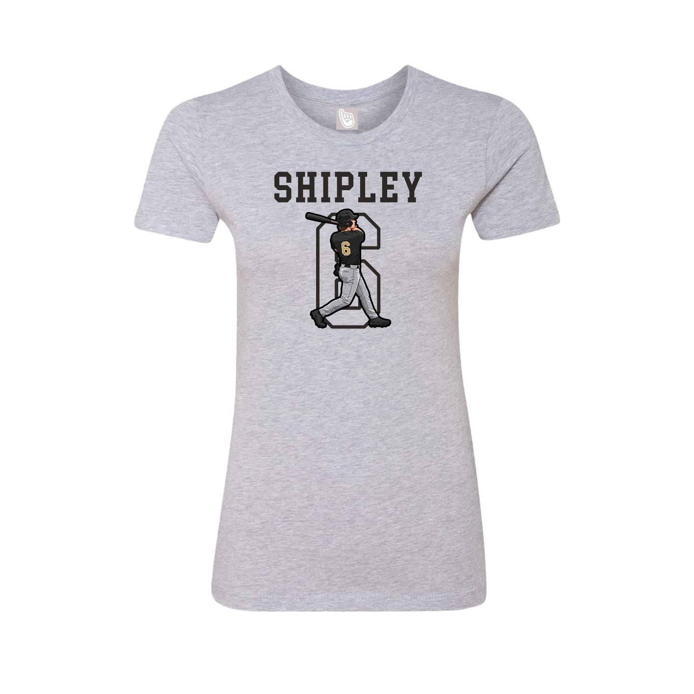 Fitted Women's Tee — Shirsey in Grey