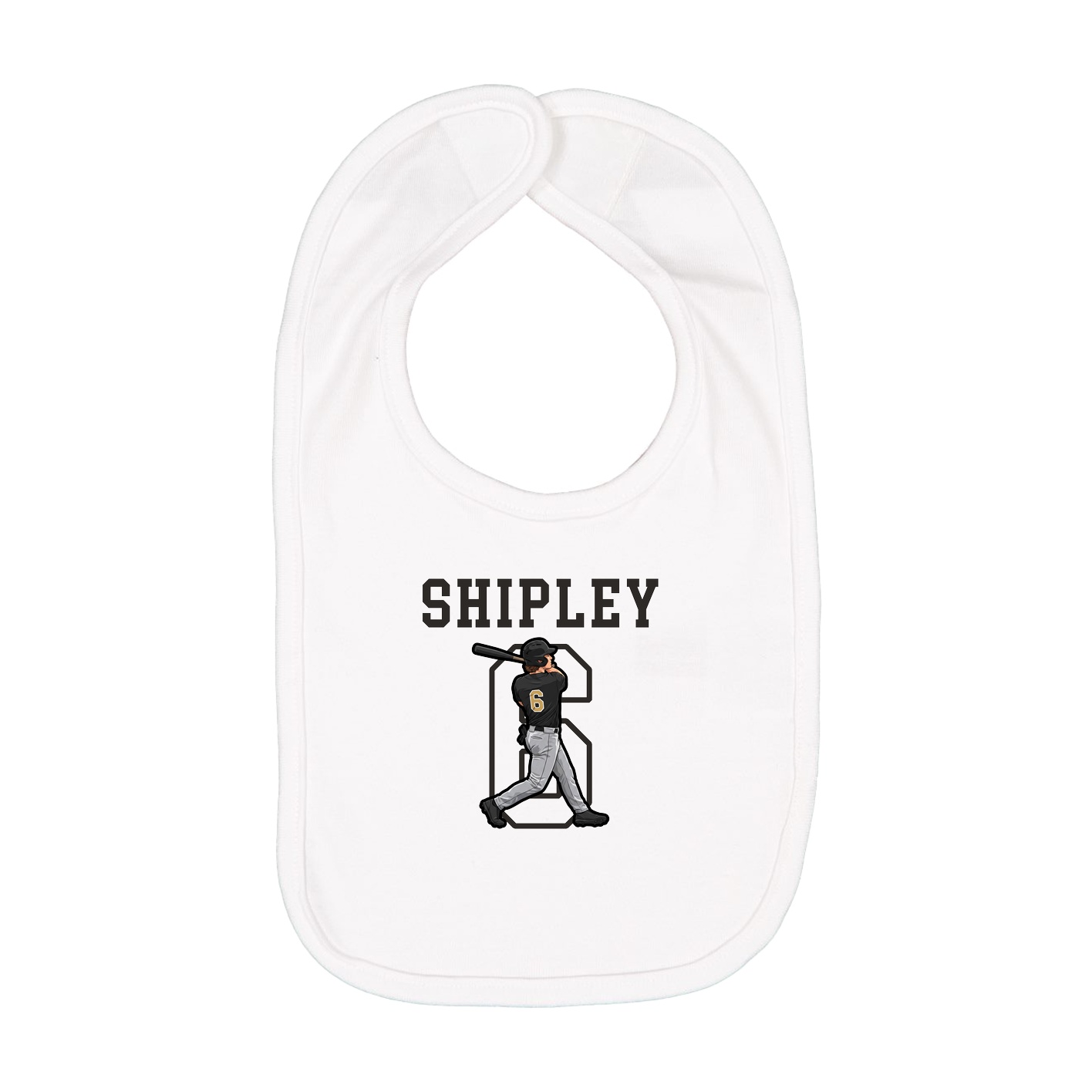 Infant Bib — Shirsey in White