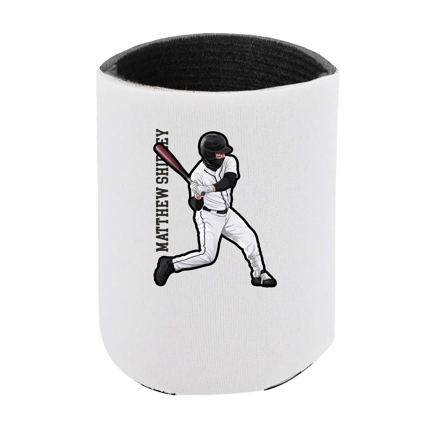 Can Holder — Name Vertical in White