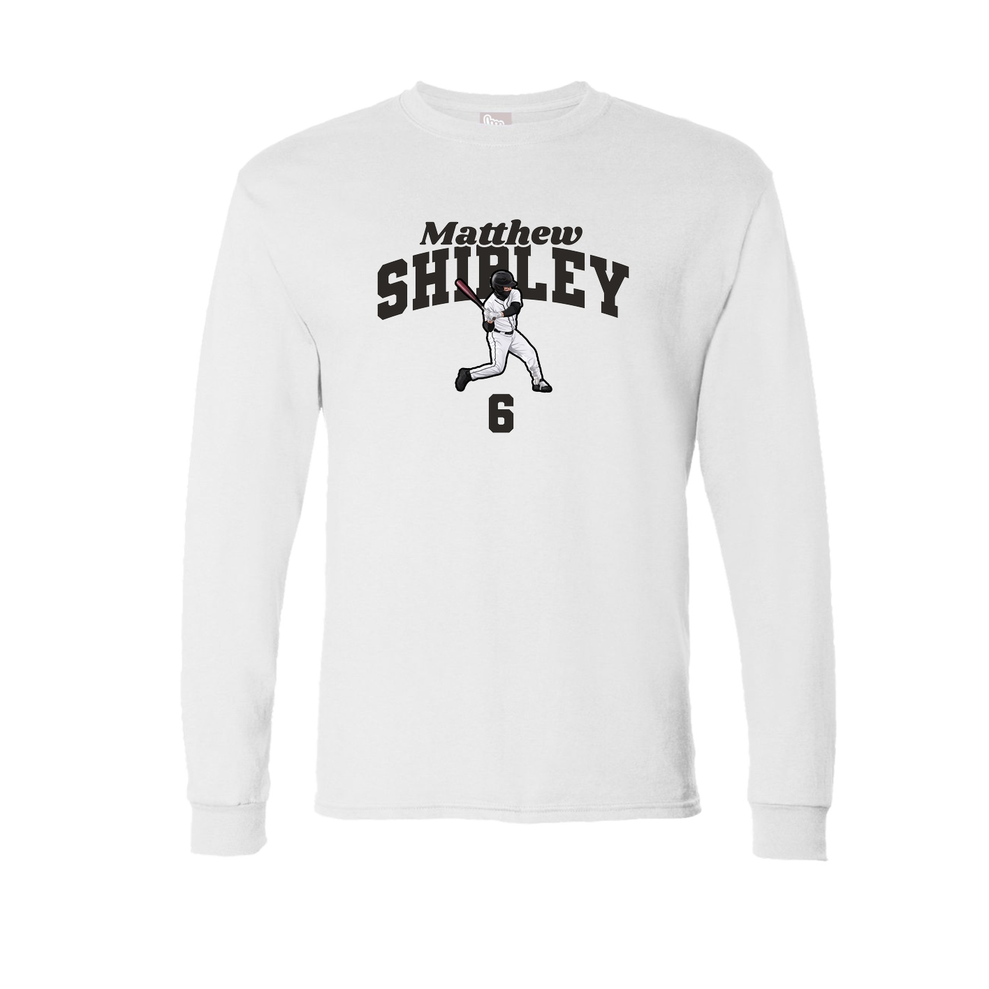 Long Sleeve Tee — Signature Arch in White