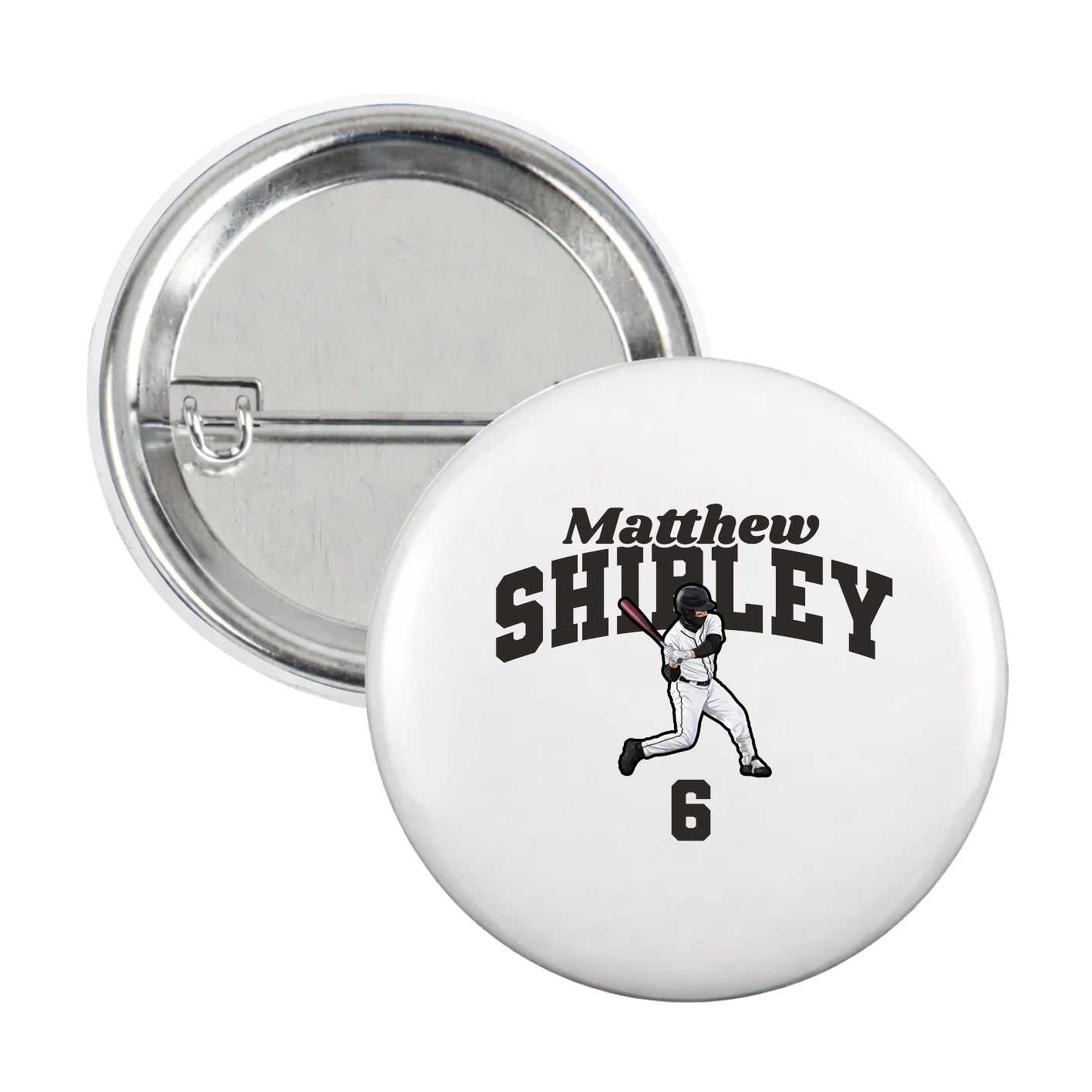 Game Day Button — Signature Arch in White