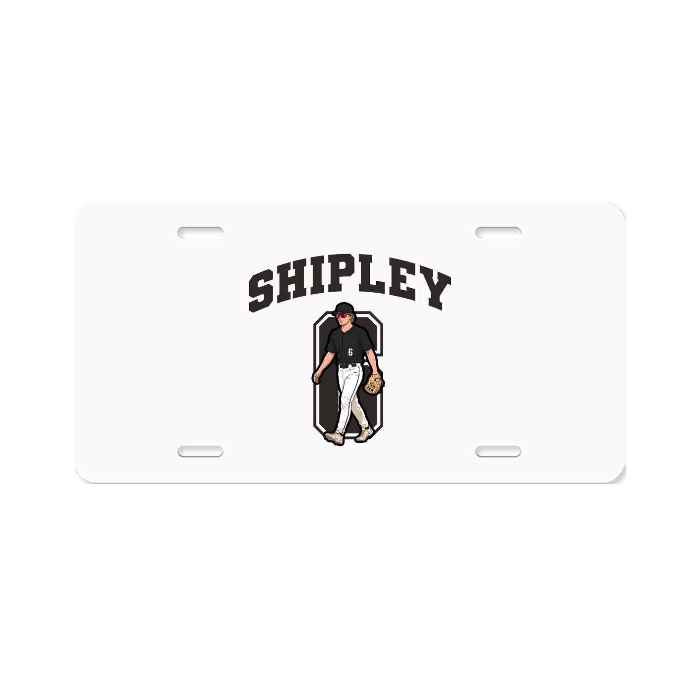 License Plate — Number in Classic
