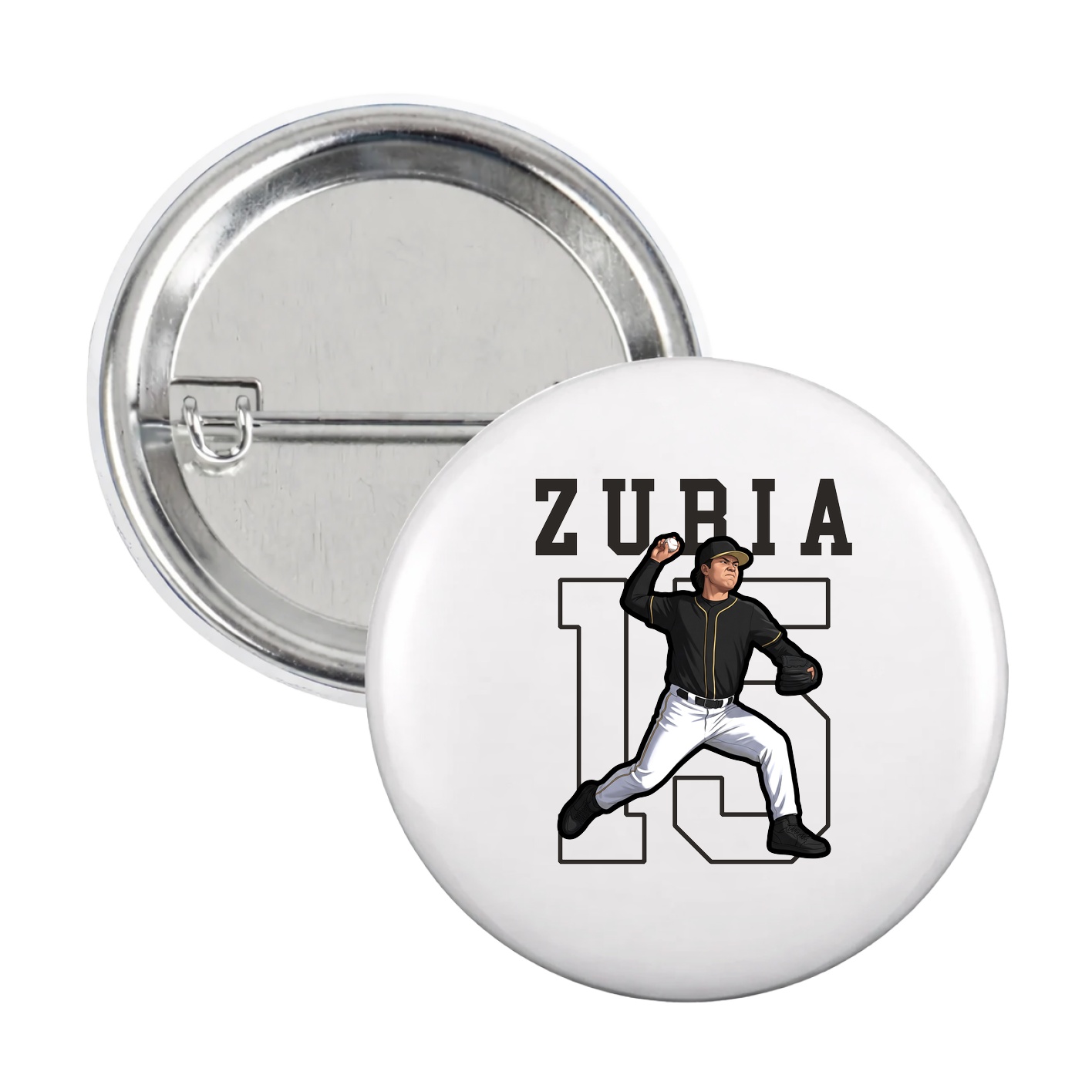 Game Day Button — Shirsey in White