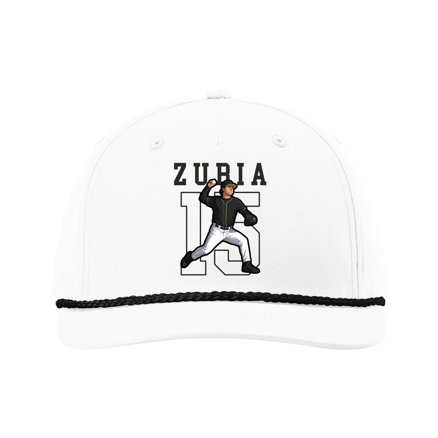 Five-Panel Classic Rope Cap — Shirsey in White