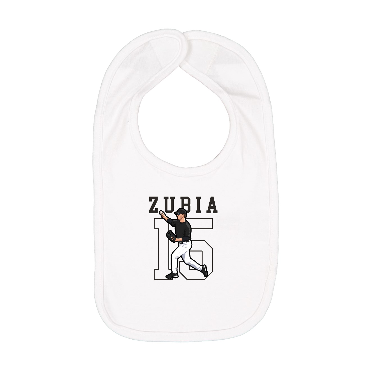 Infant Bib — Shirsey in White
