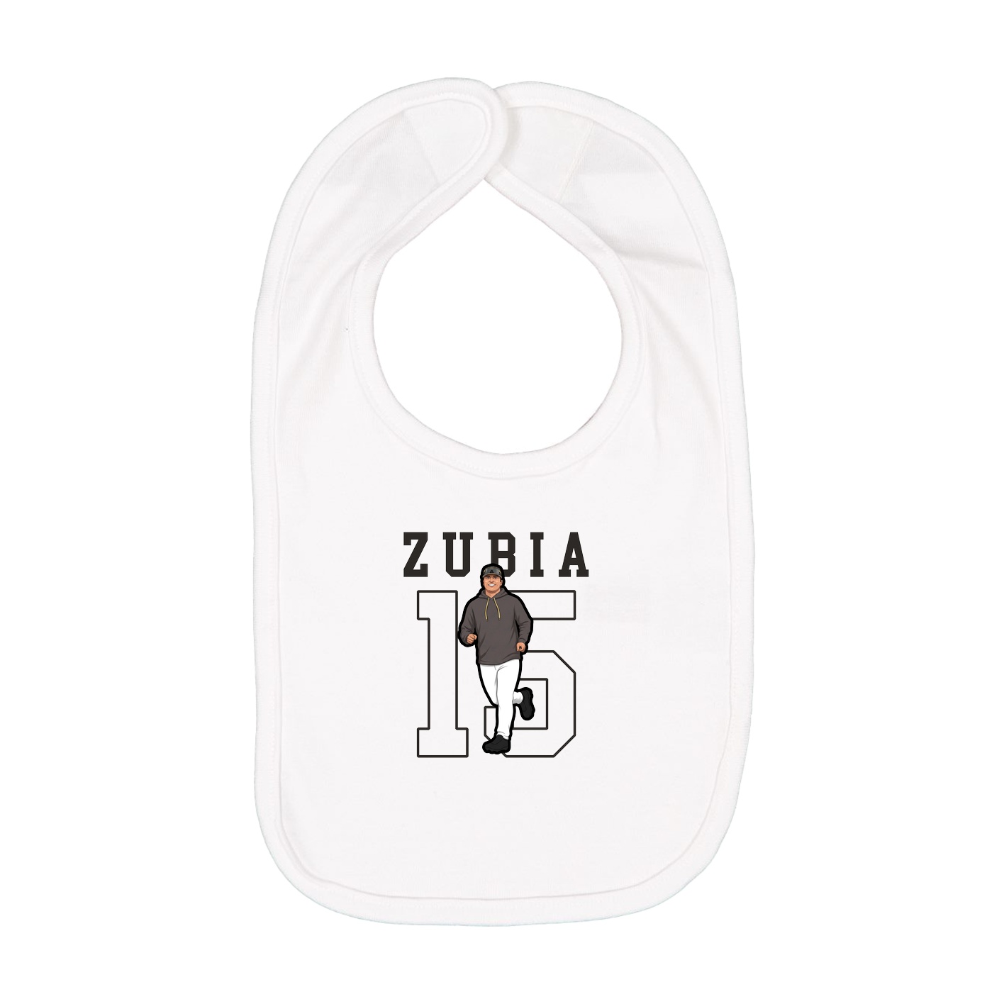 Infant Bib — Shirsey in White