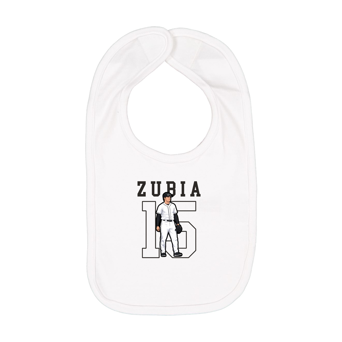 Infant Bib — Shirsey in White