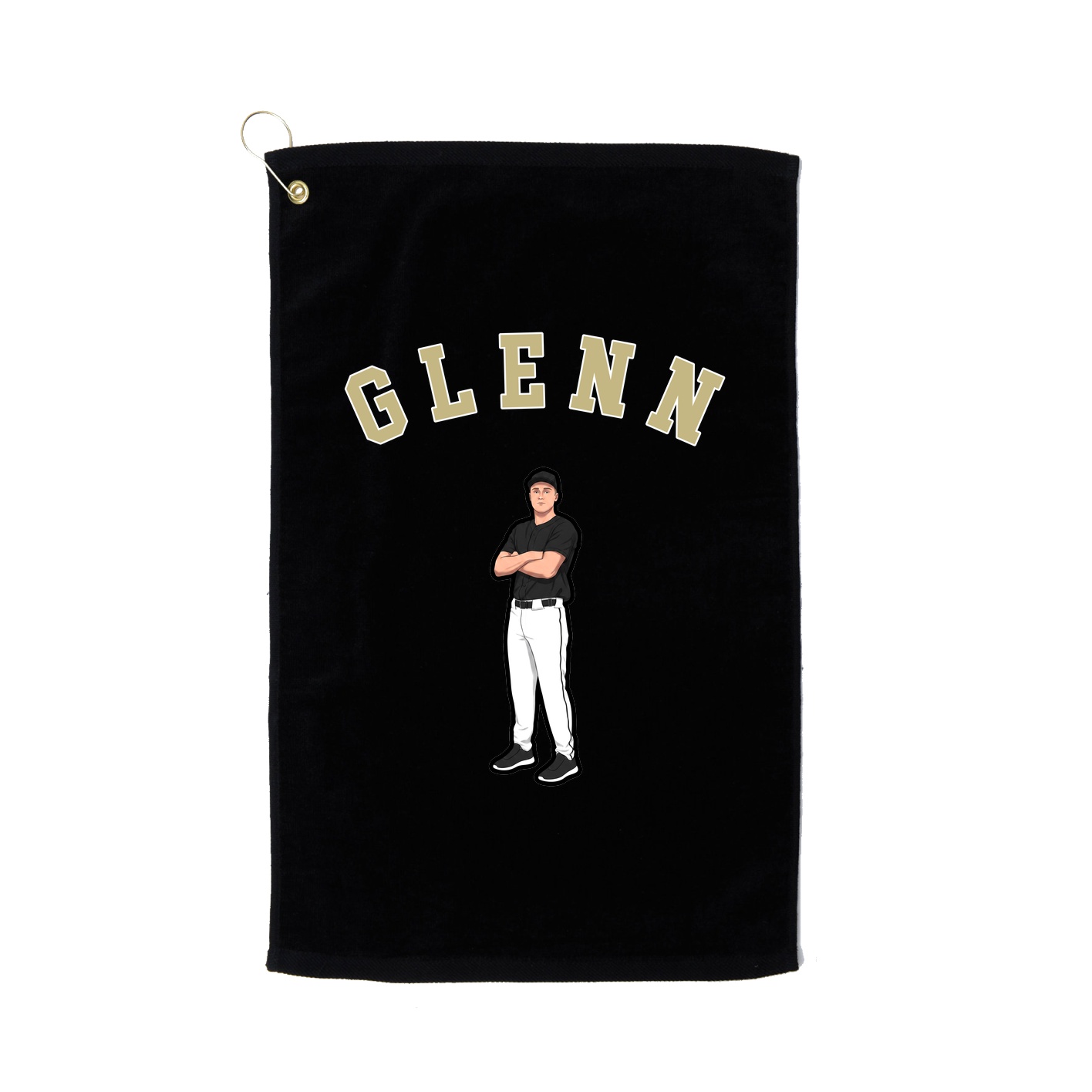 Golf Towel — Shirsey Arch in Black