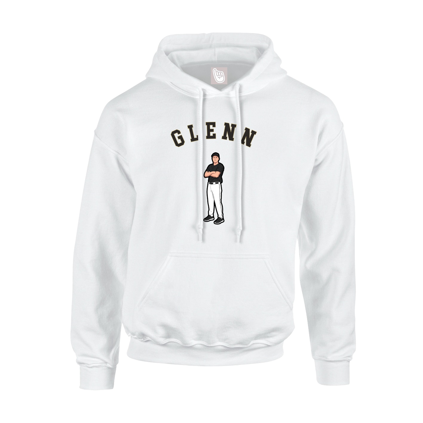 Youth Hoodie — Shirsey Arch in White
