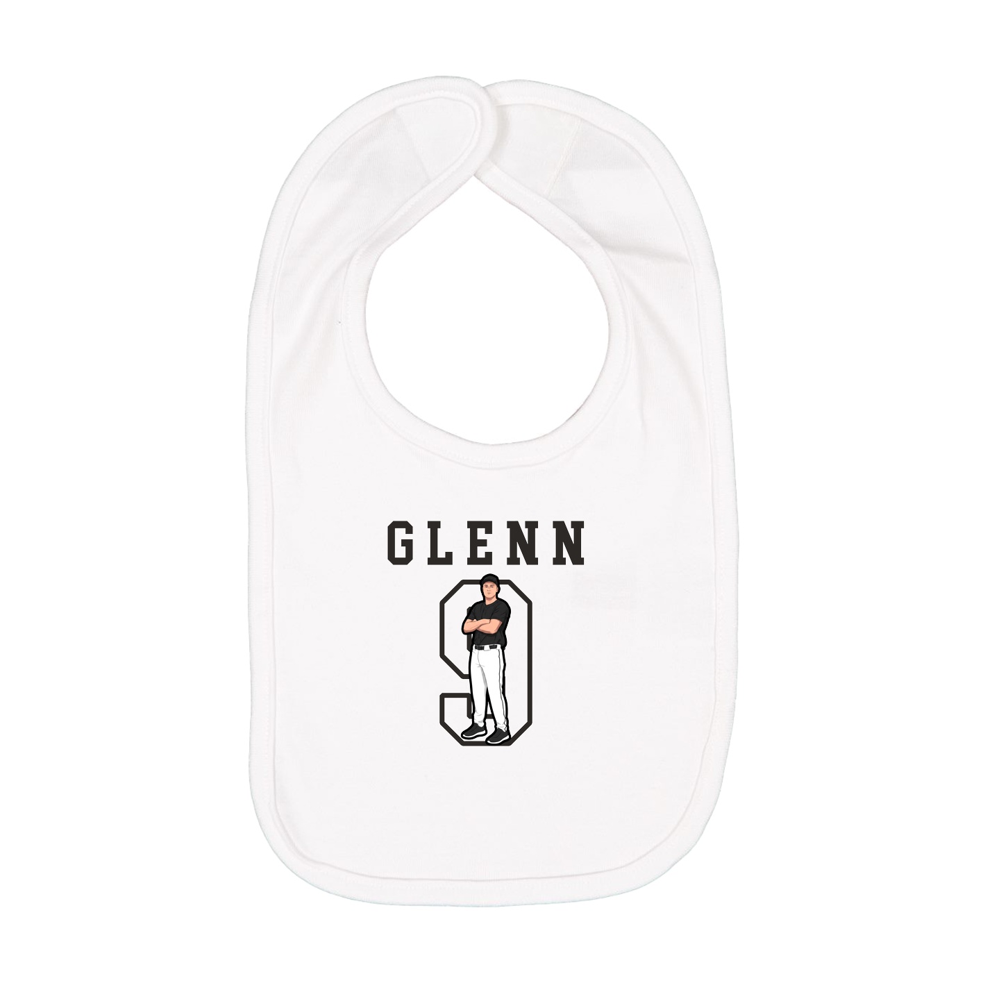 Infant Bib — Shirsey in White