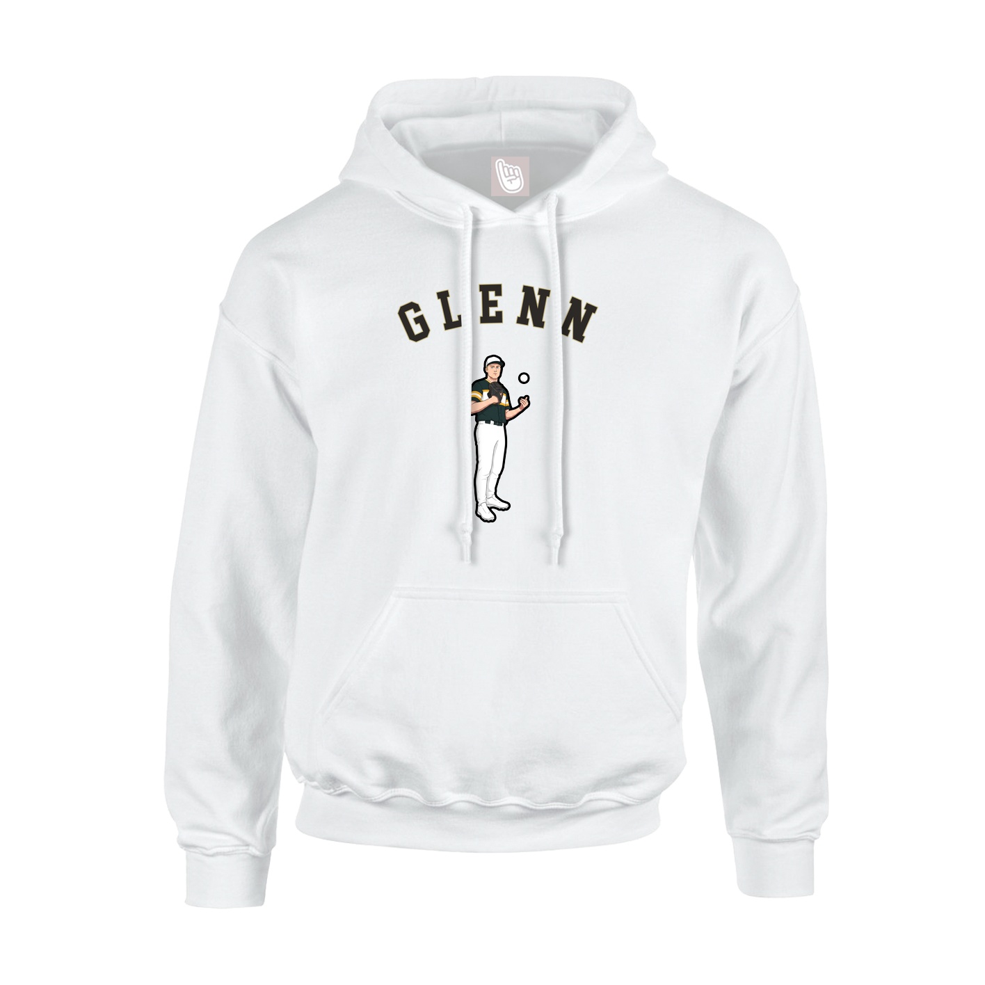 Youth Hoodie — Shirsey Arch in White