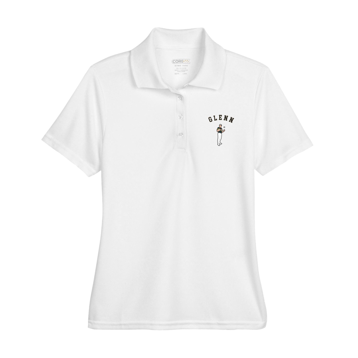 Womens Performance Polo — Shirsey Arch in White