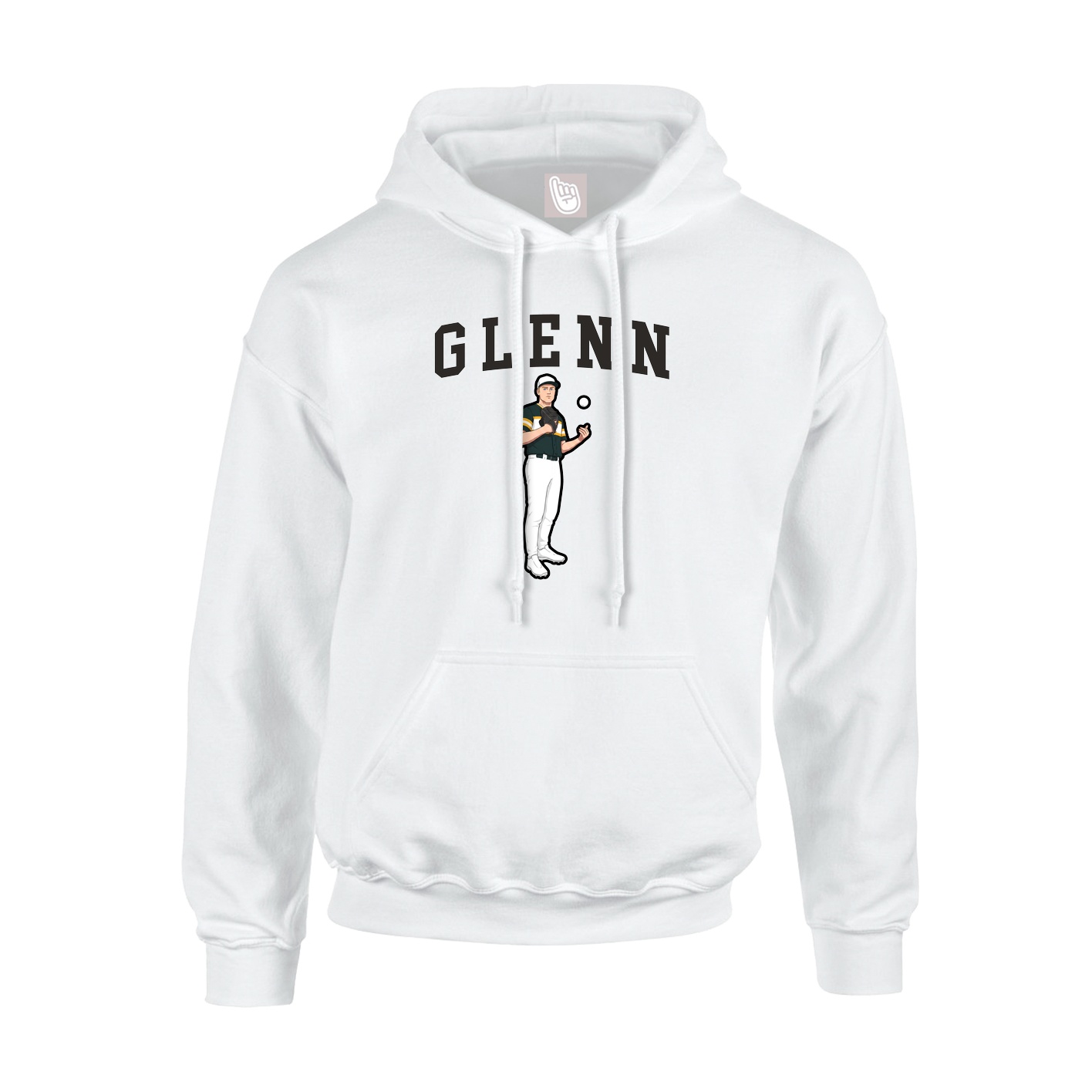 Hoodie — Shirsey in White