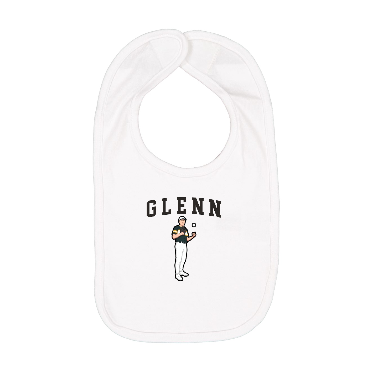 Infant Bib — Shirsey in White