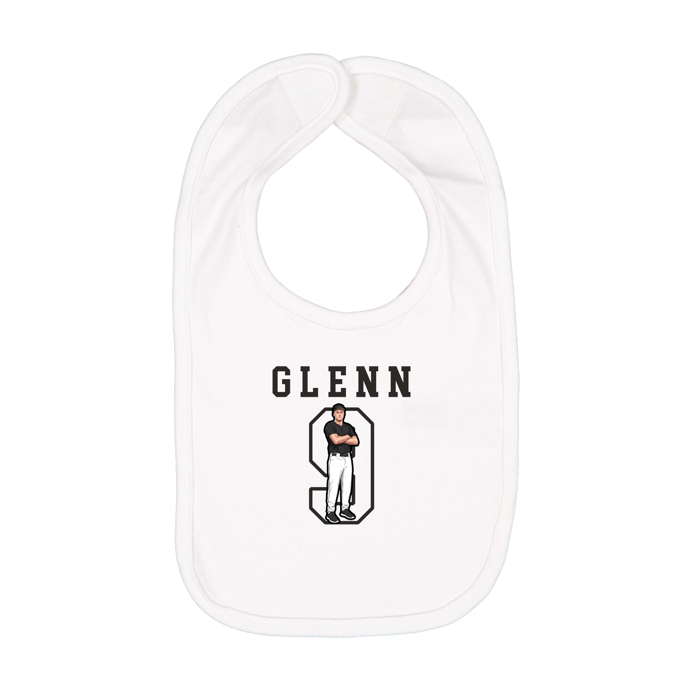Infant Bib — Shirsey in White