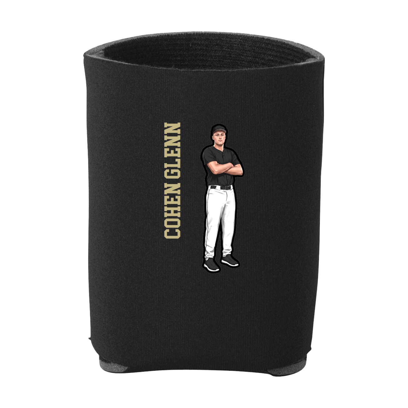 Can Holder — Name Vertical in Black