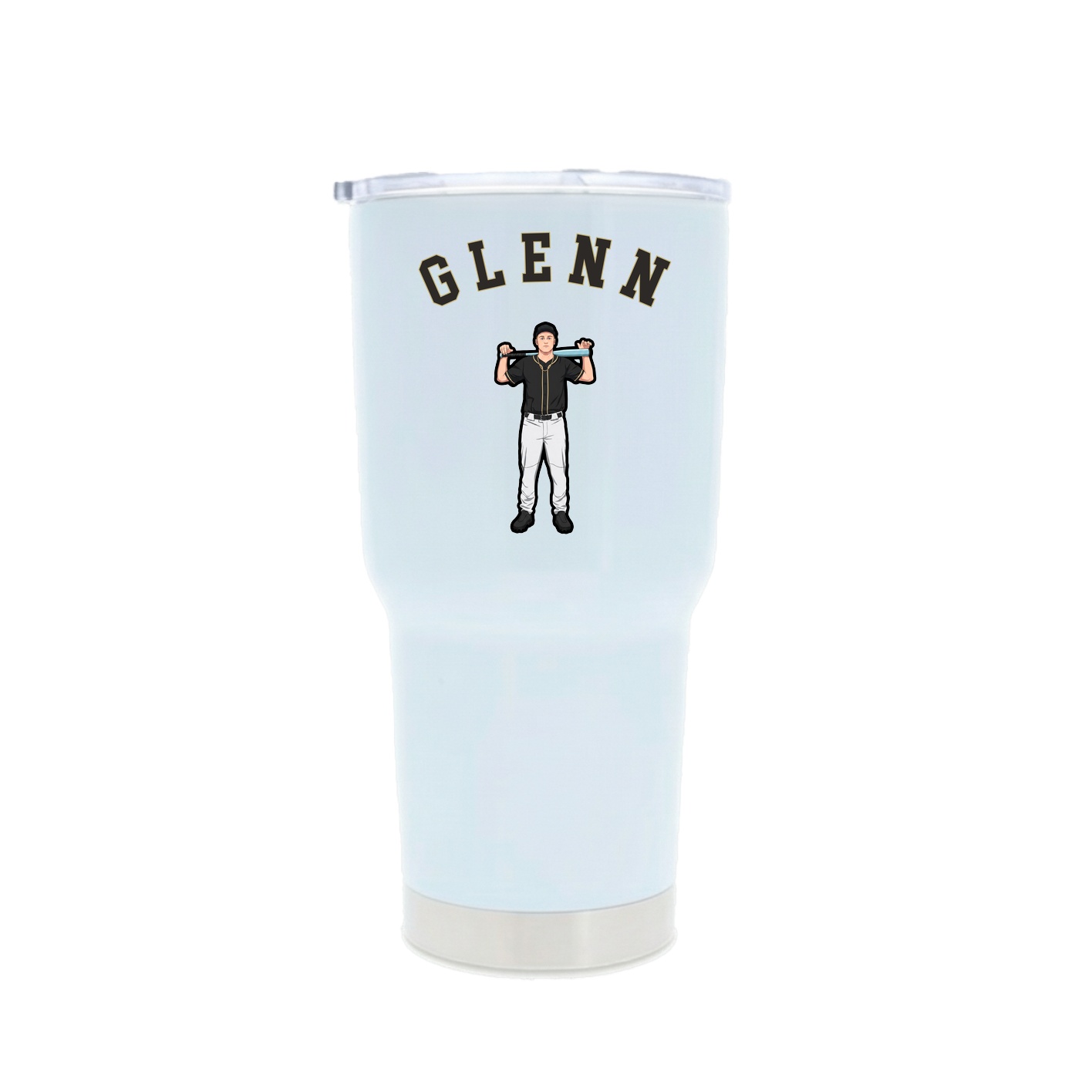 30oz Stainless Steel Tumbler — Shirsey Arch in White