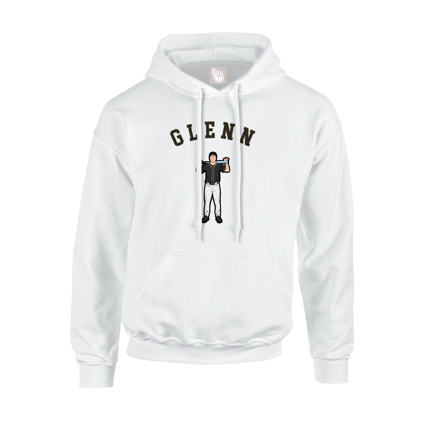 Youth Hoodie — Shirsey Arch in White