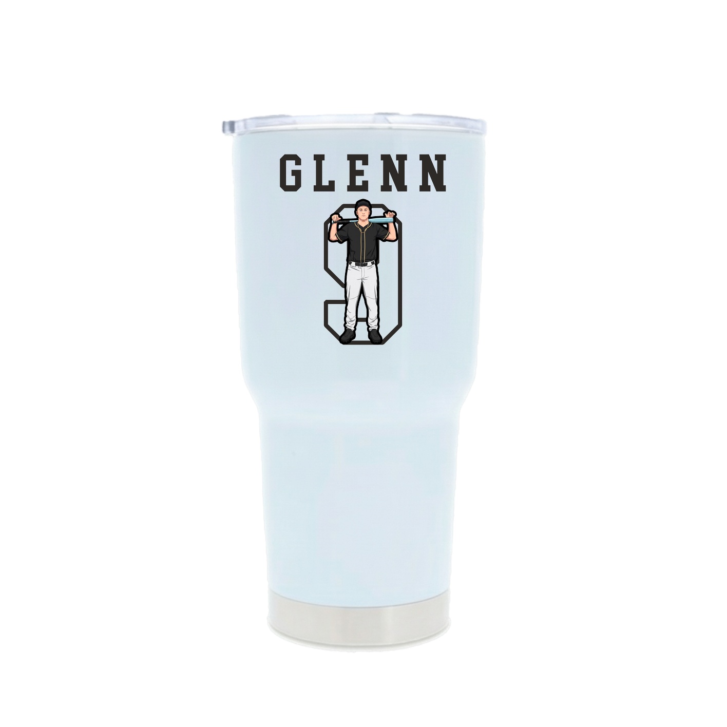 30oz Stainless Steel Tumbler — Shirsey in White