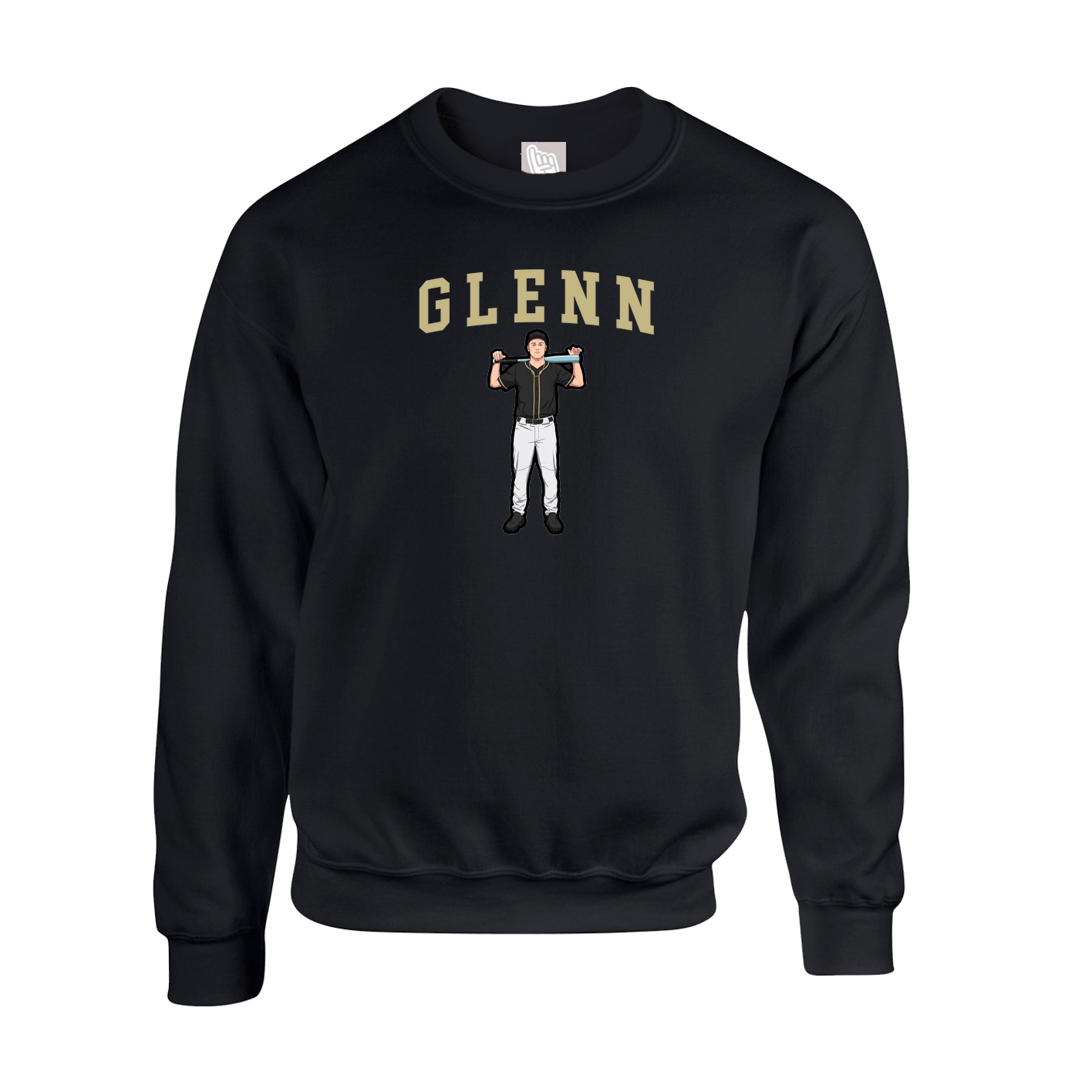 Fleece Crew — Shirsey in Black