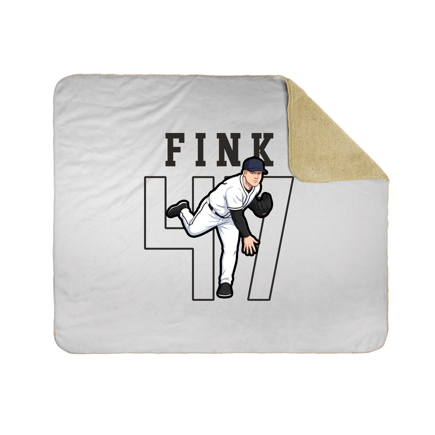 50x60 Sherpa Lined Throw Blanket