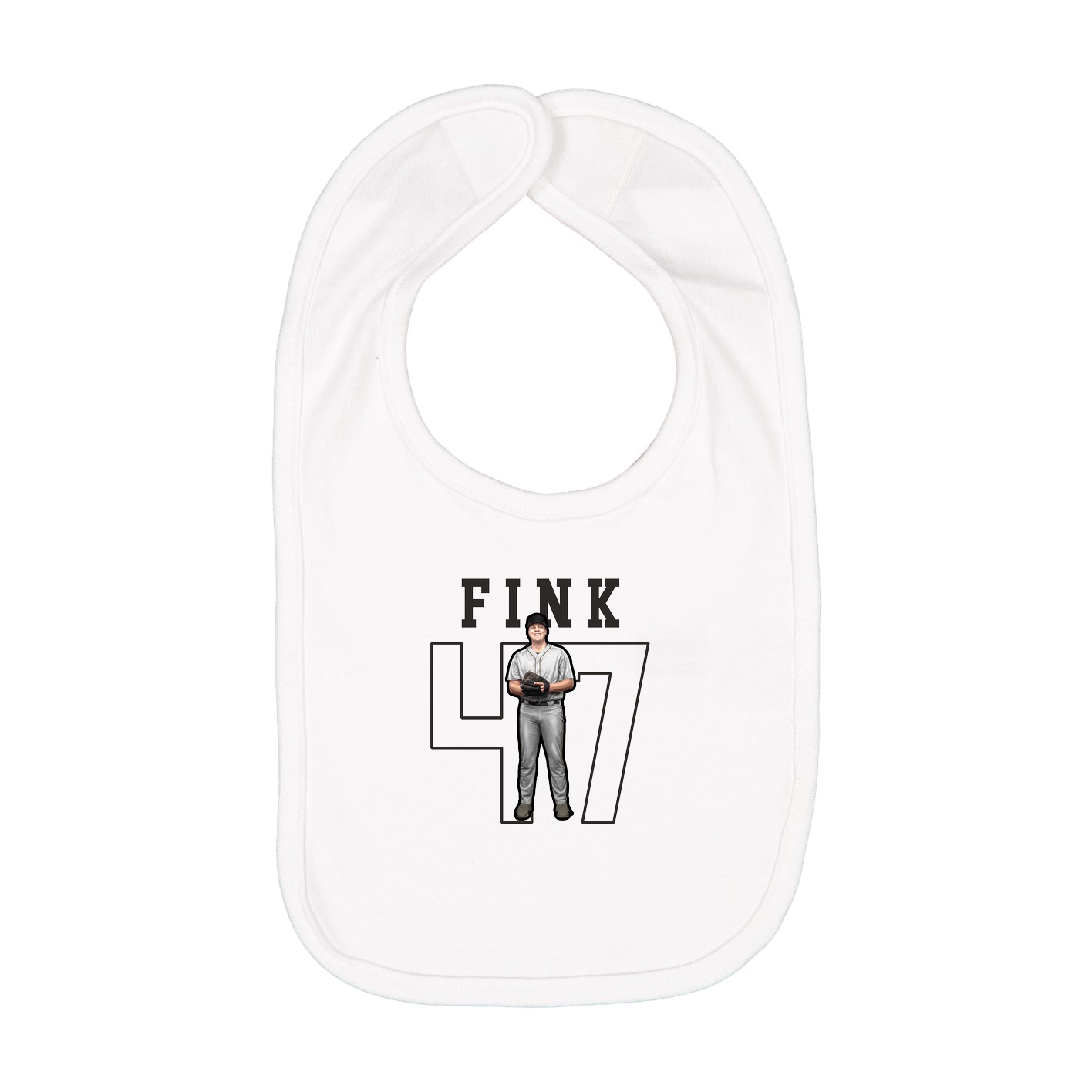 Infant Bib — Shirsey in White