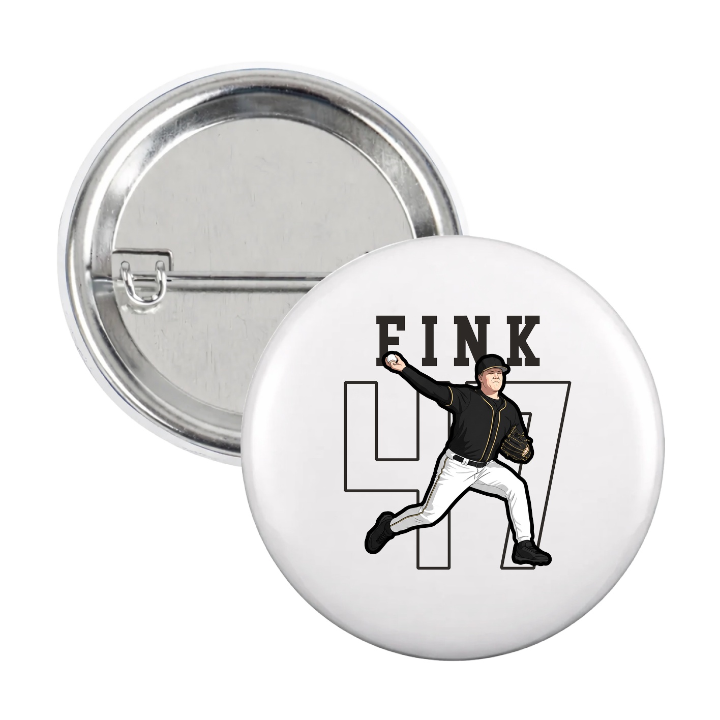 Game Day Button — Shirsey in White