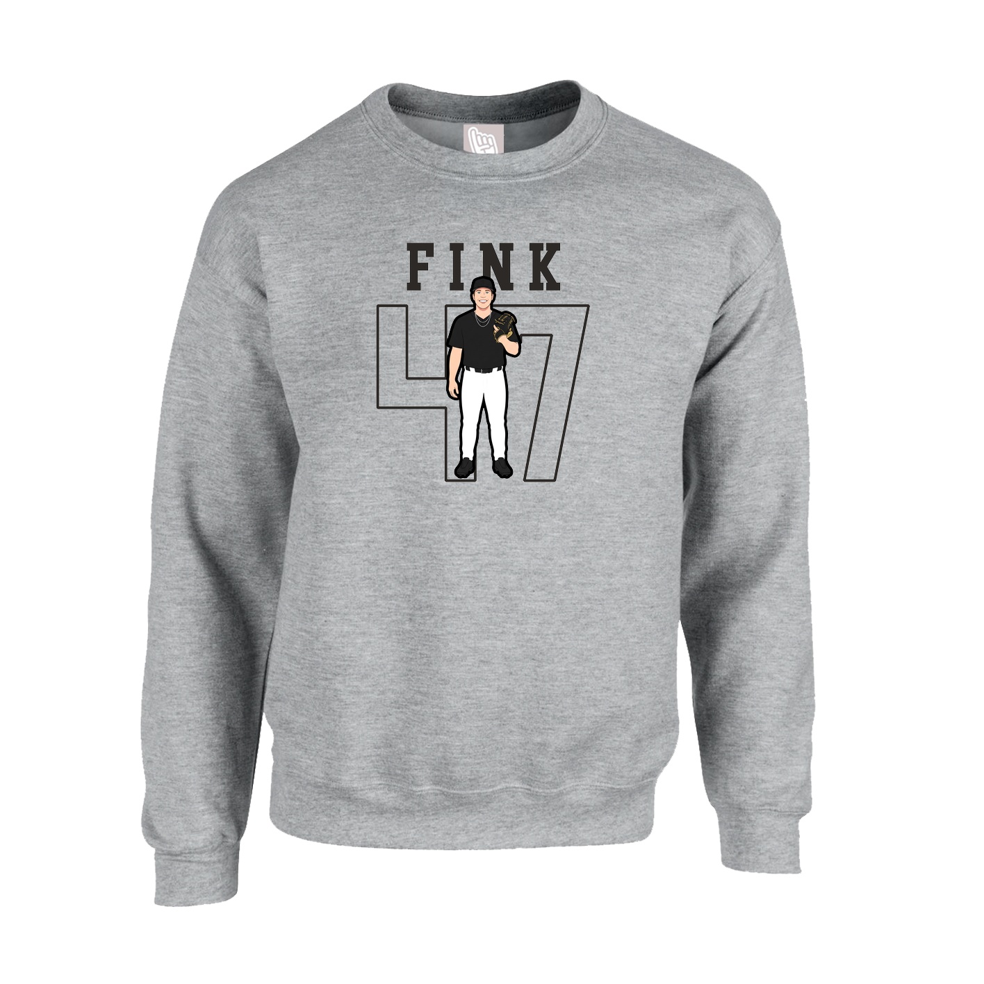 Fleece Crew — Shirsey in Grey