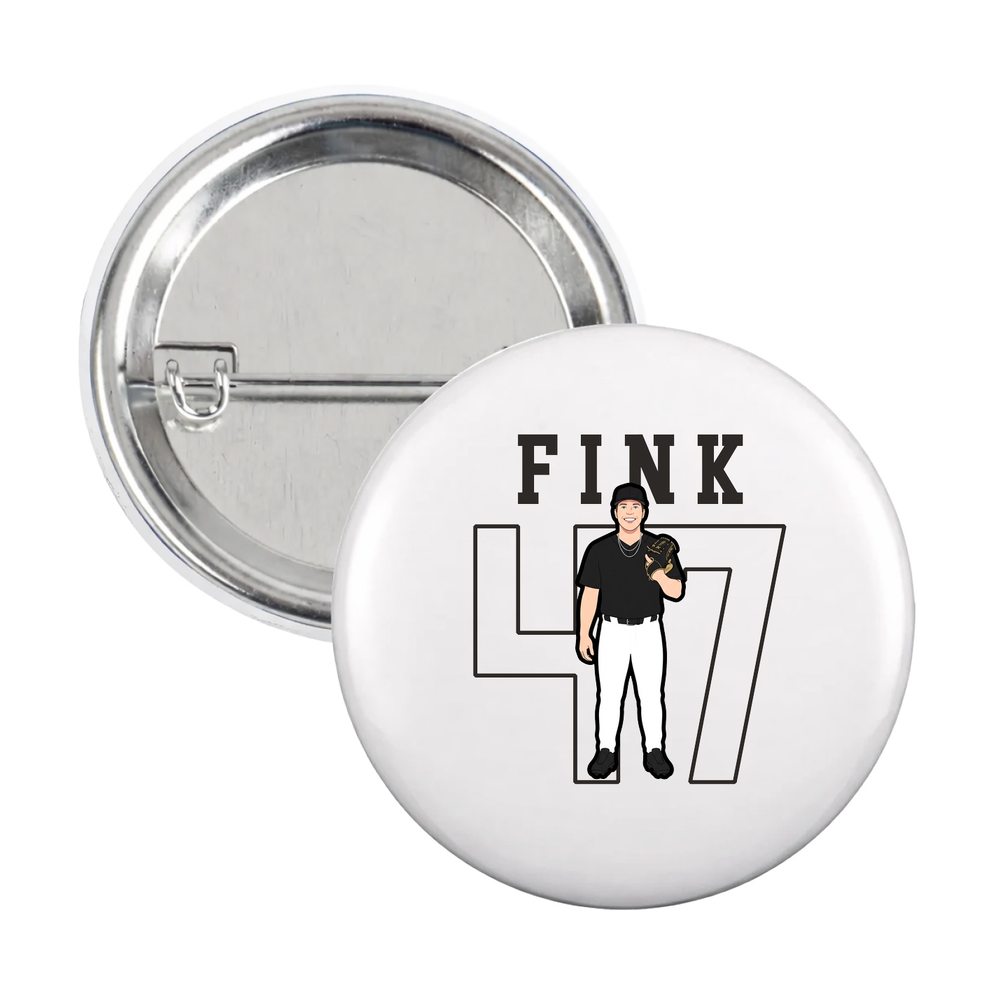 Game Day Button — Shirsey in White