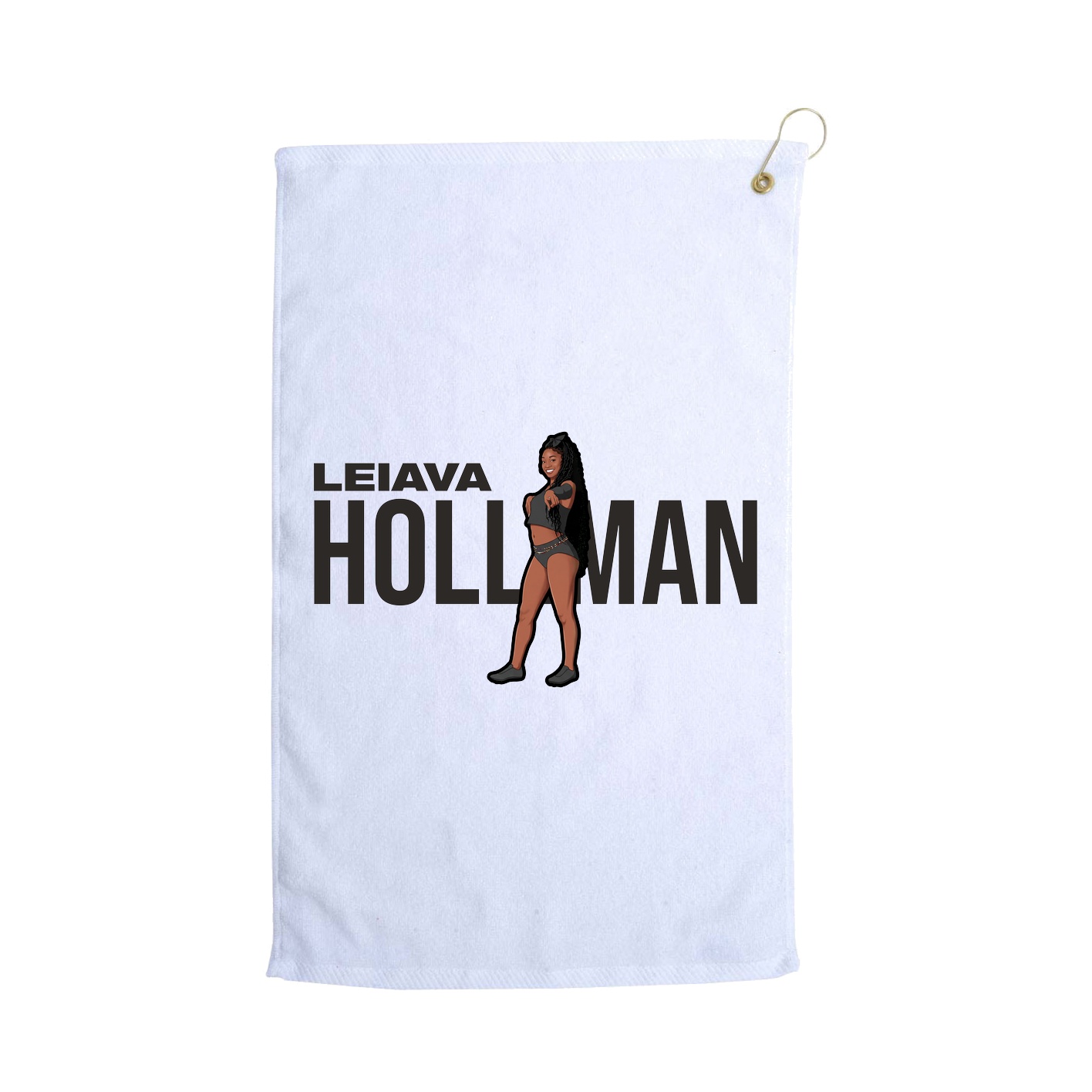 Golf Towel — Player Name in White