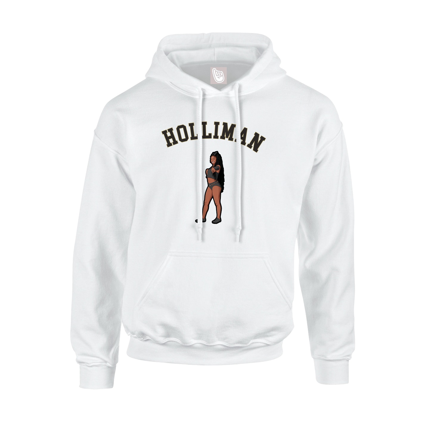 Youth Hoodie — Shirsey Arch in White