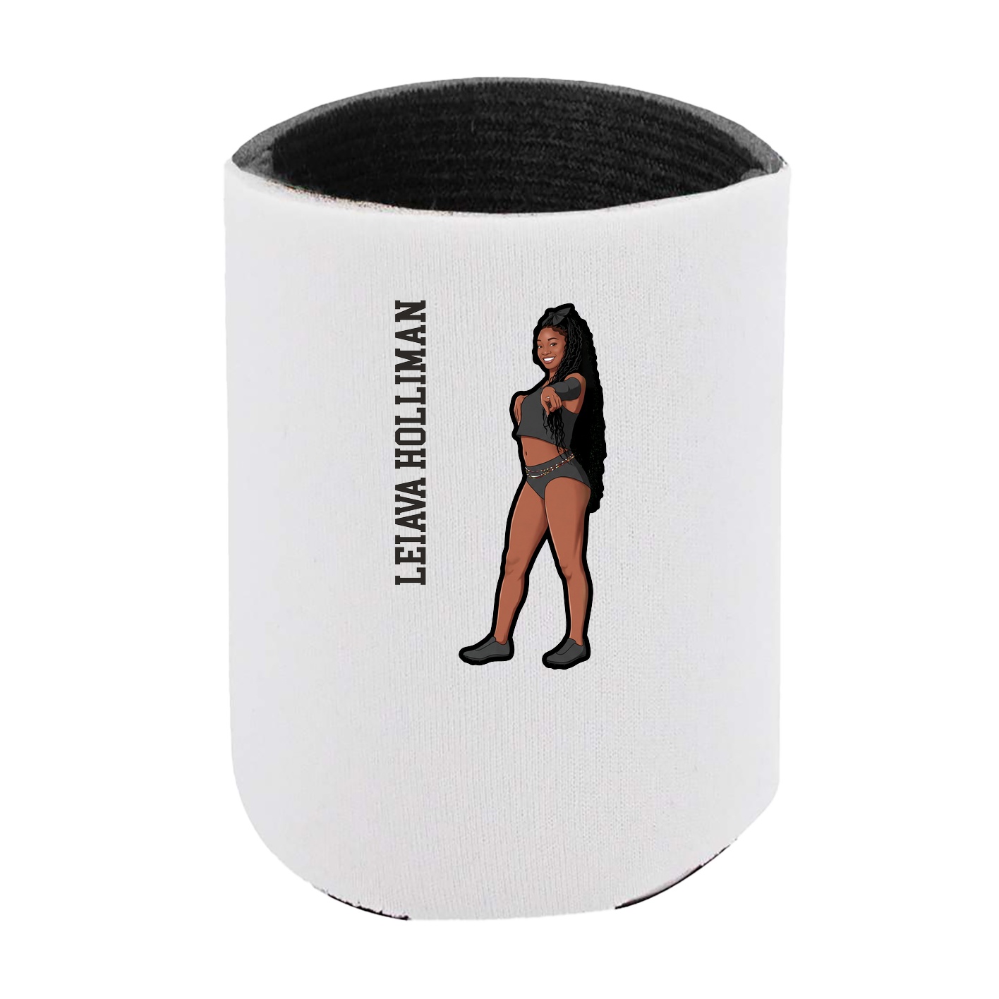 Can Holder — Name Vertical in White