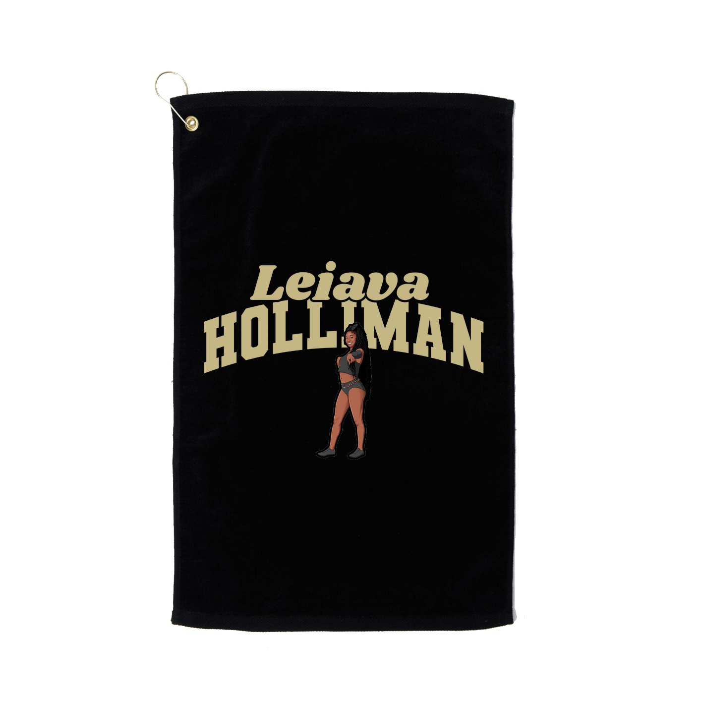 Golf Towel — Signature Arch in Black