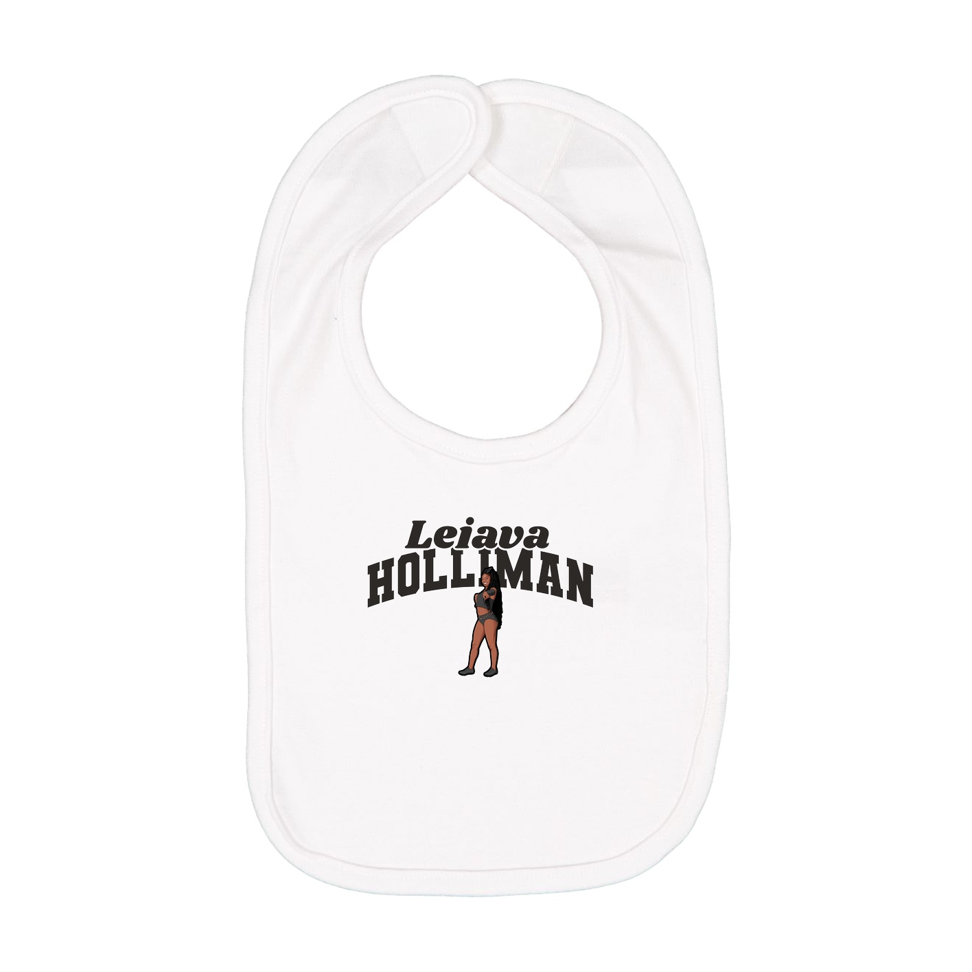 Infant Bib — Signature Arch in White