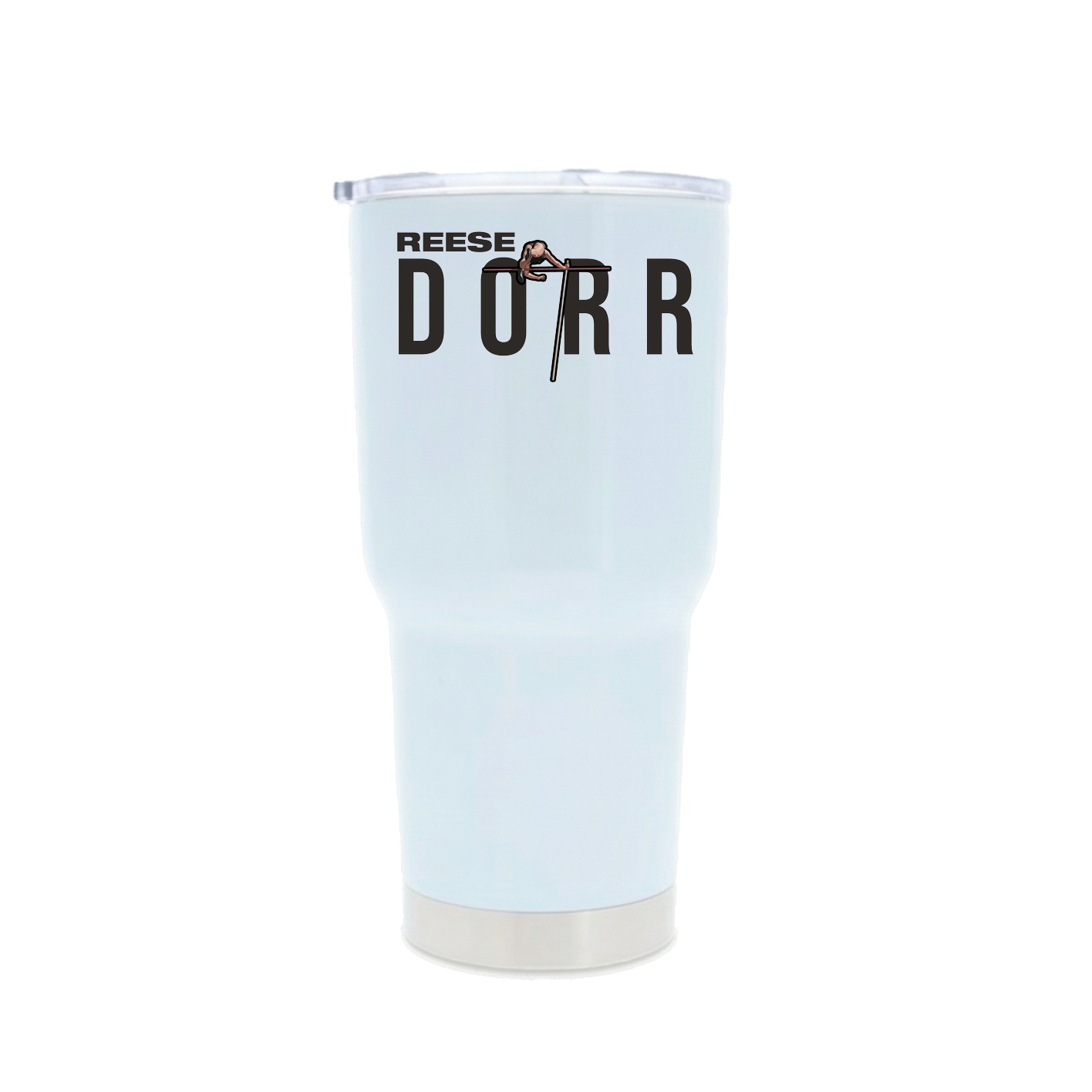 30oz Stainless Steel Tumbler — Player Name in White